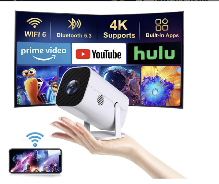 4K/8K Mini Projektör